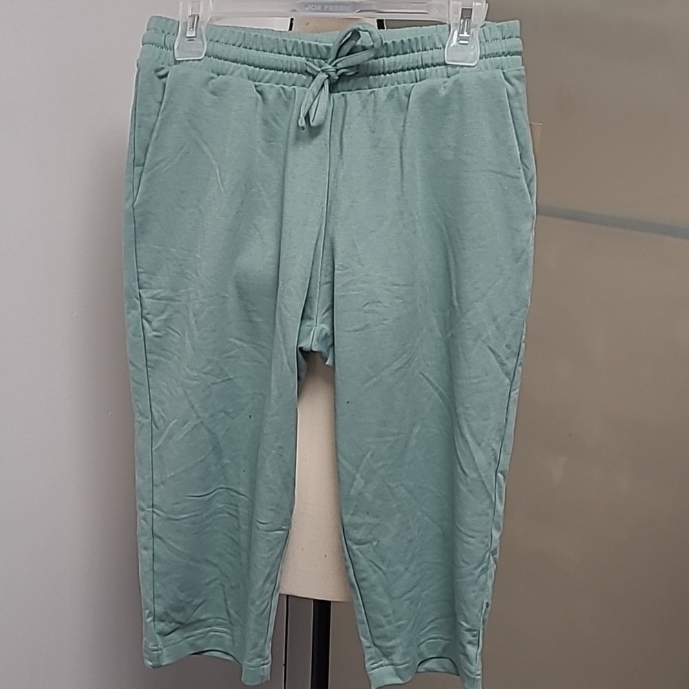 Icyzone Size M Green Capri Sweatpants